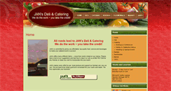 Desktop Screenshot of jansdeliandcatering.com