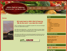 Tablet Screenshot of jansdeliandcatering.com